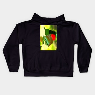 Geometric Pattern of Abstract Free-range Chicken Kids Hoodie